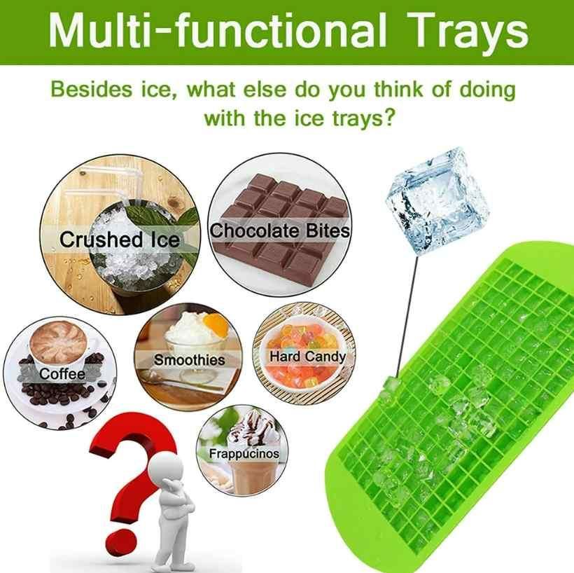 Silicone Ice Cube Tray - 160 Ice Cube Tray (Pack of 2)